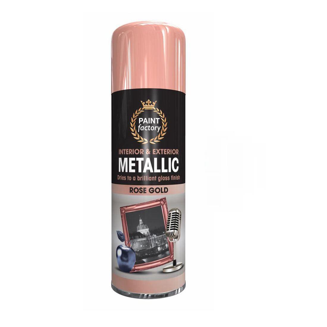 Paint Factory Rose Gold Metallic Spray Paint 400ml Spray Paint