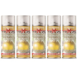 5X - Rapide Christmas Metallic Gold 200ml Spray Paint