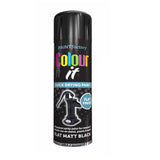 24X - Paint Factory Flat Matt Black Spray Paint 250ml