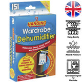 3X Hanging Wardrobe Dehumidifier Dehumidifier