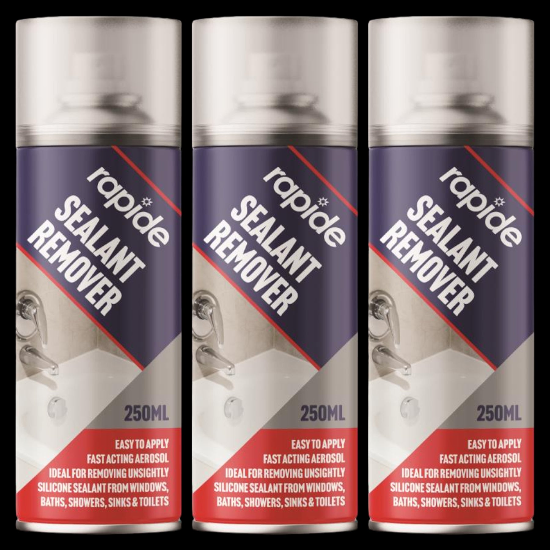3X Silicone Sealant Remover Spray 250ml Sealant