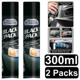 2X Black Plastic Bumper Restorer 300ml Spray Paint