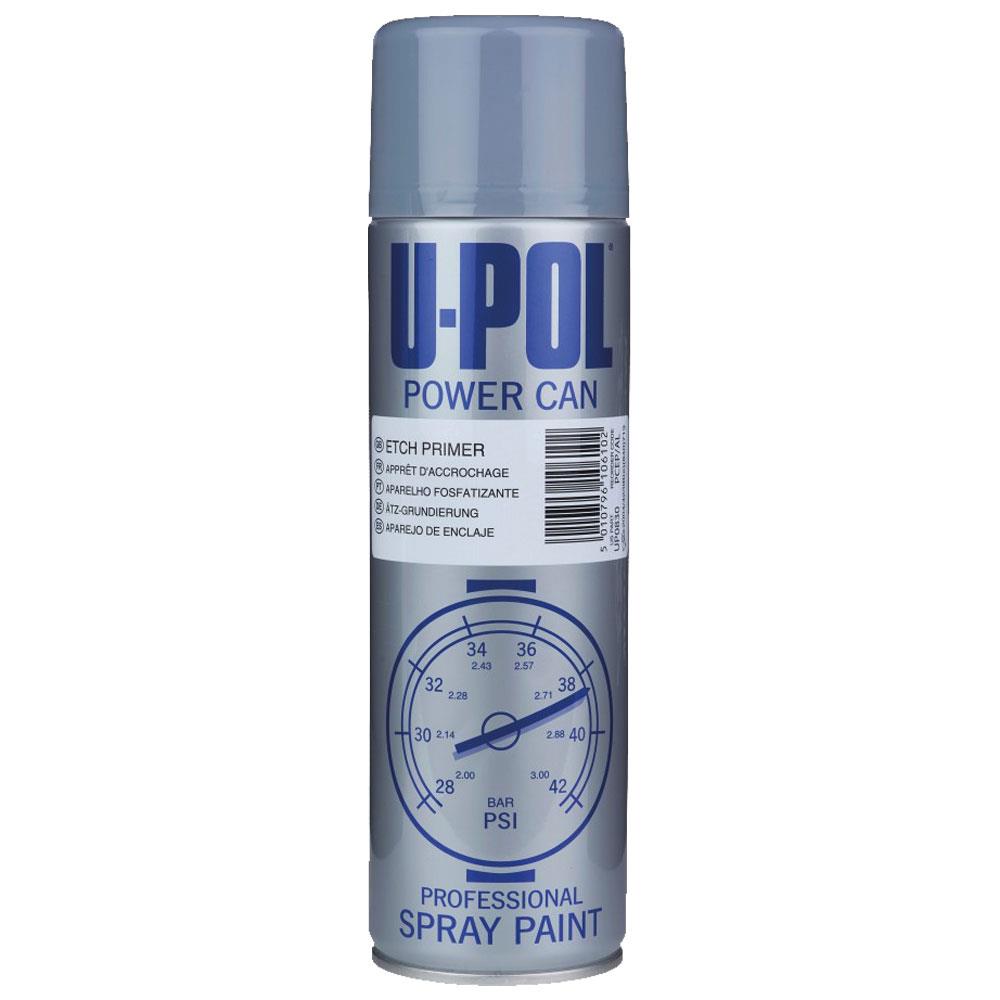 Upol Power Can Etch Primer High Build Aerosol Spray 500ml Spray Paint