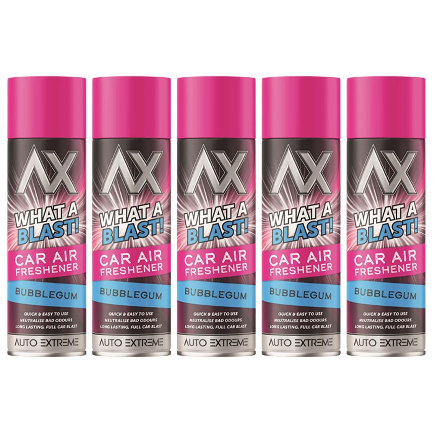 5X - What A Blast! Bubblegum Car Air Freshener Spray 500ml Car Air Freshener