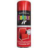 Paint Factory Crimson Red Gloss Spray Paint 250ml Spray Paint