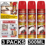3X PestShield Ant & Crawling Killer Spray 300ml Pest Control