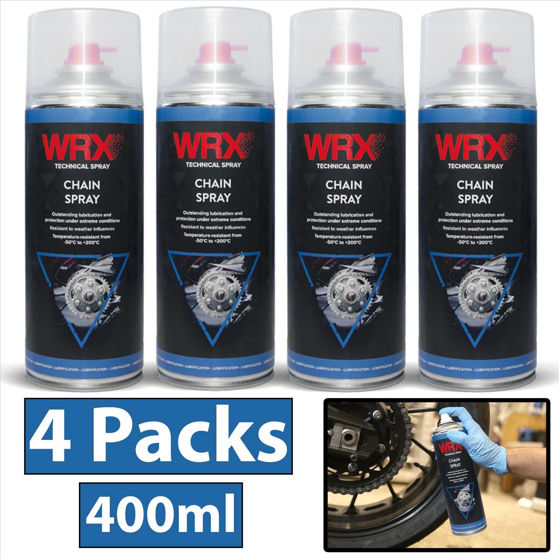 4X WRX Chain Spray 400ml Technical Spray