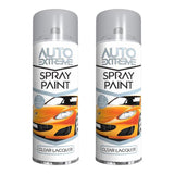 2X Auto Extreme Clear Lacquer Spray Paint 250ml Spray Paint