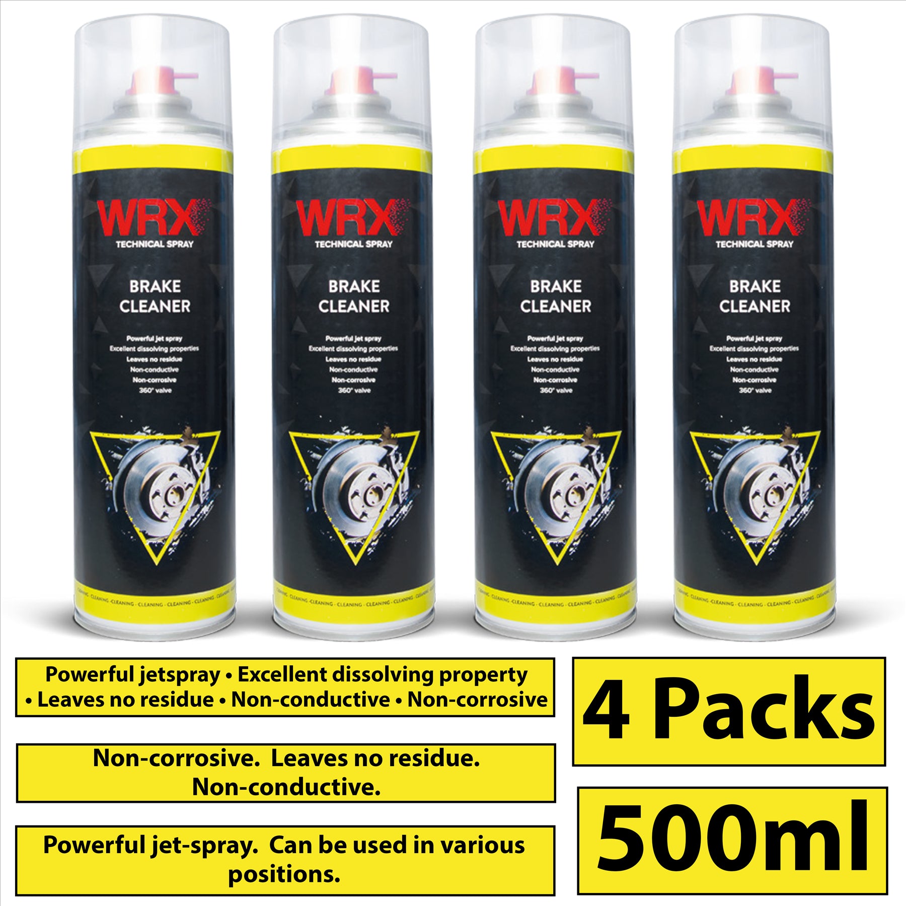 4X WRX Brake Cleaner Spray 500ml Technical Spray