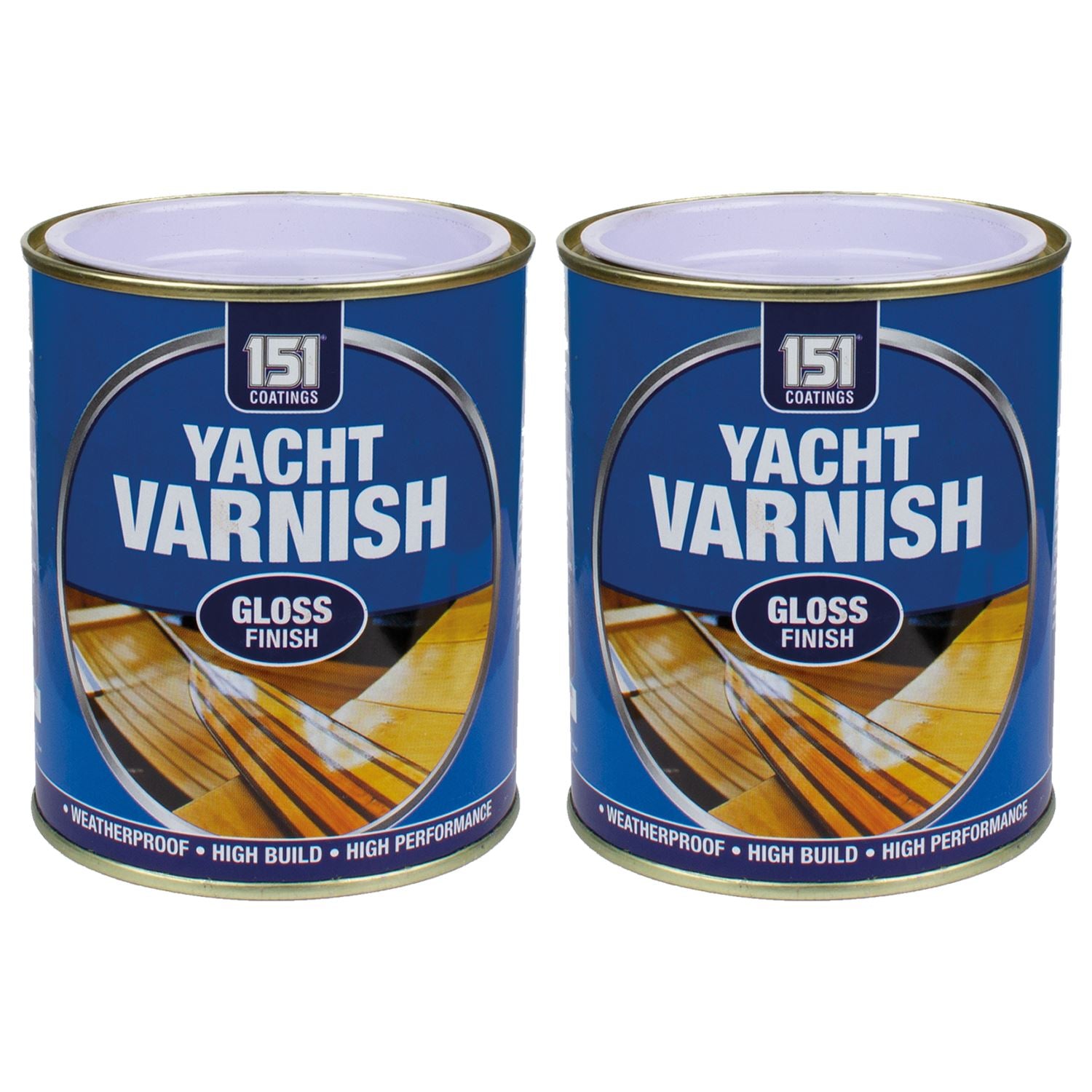 2X Yacht Varnish Gloss Paint 300ml Tin Paint