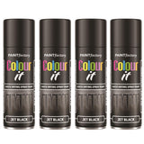 4X Paint Factory Black Gloss 250ml