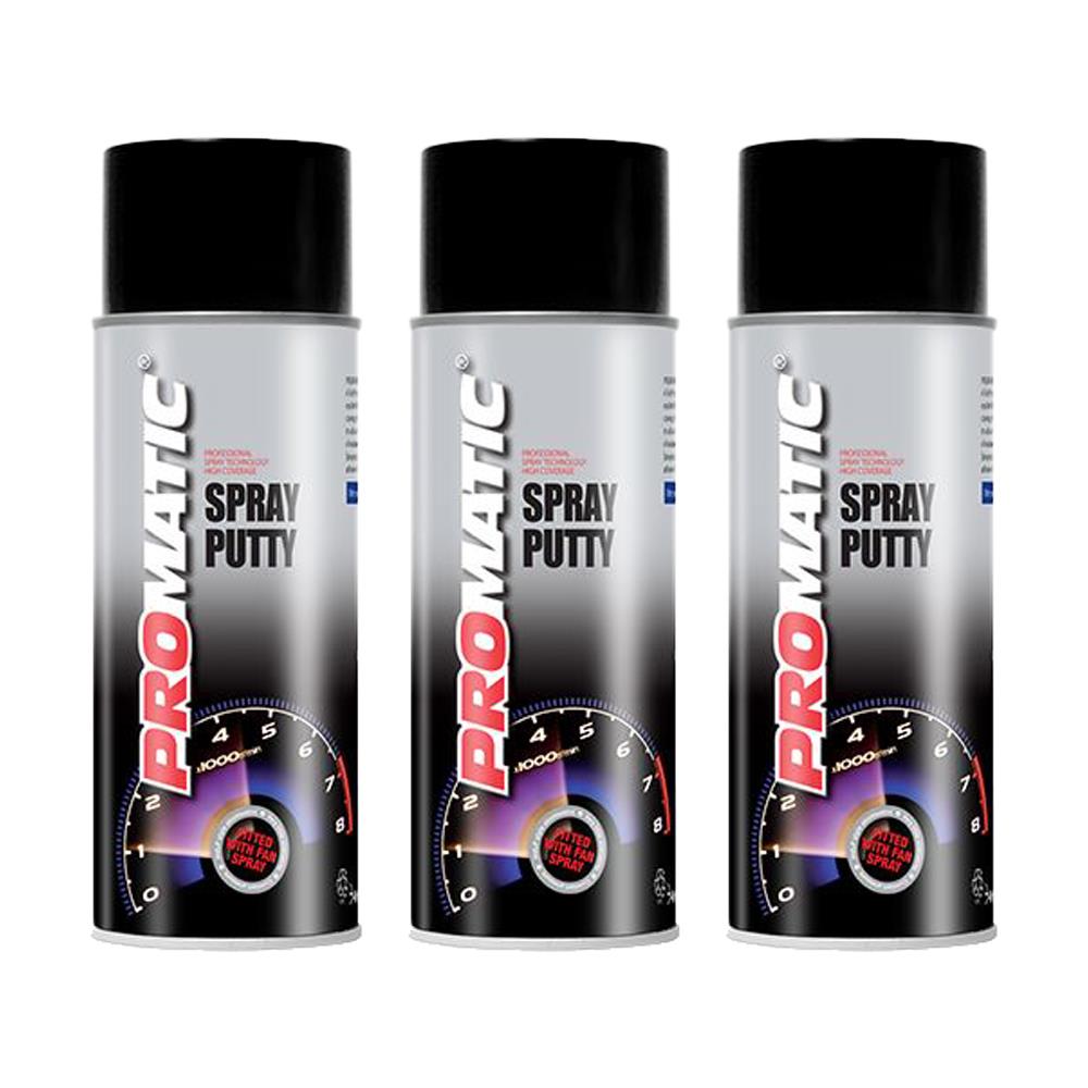 3X Promatic Spray Putty Spray Paint 400ml Technical Spray