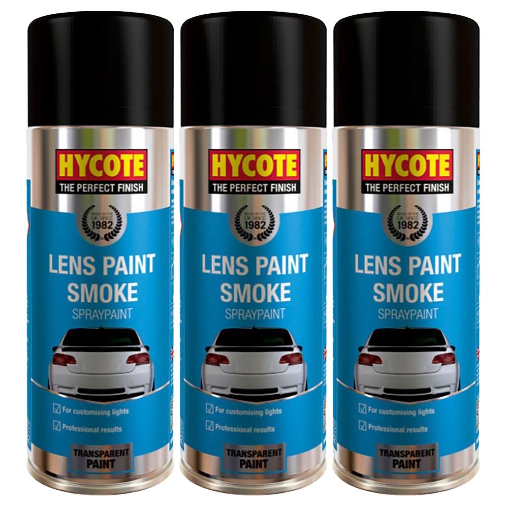 3X Hycote Lens Paint Smoke Spray Paint 400ml Spray Paint