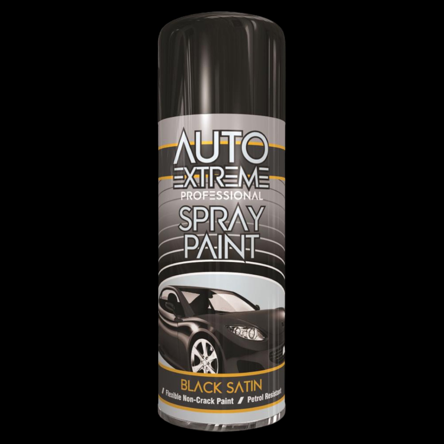 Auto Extreme Pro Satin Black Spray Paint 400ml Spray Paint