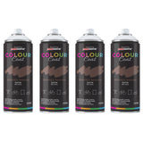 4X Nutmeg Brown RAL 8025 Satin Spray Paint 400ml