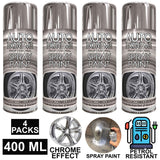 4X Auto Extreme Chrome Paint 400ml Spray Paint