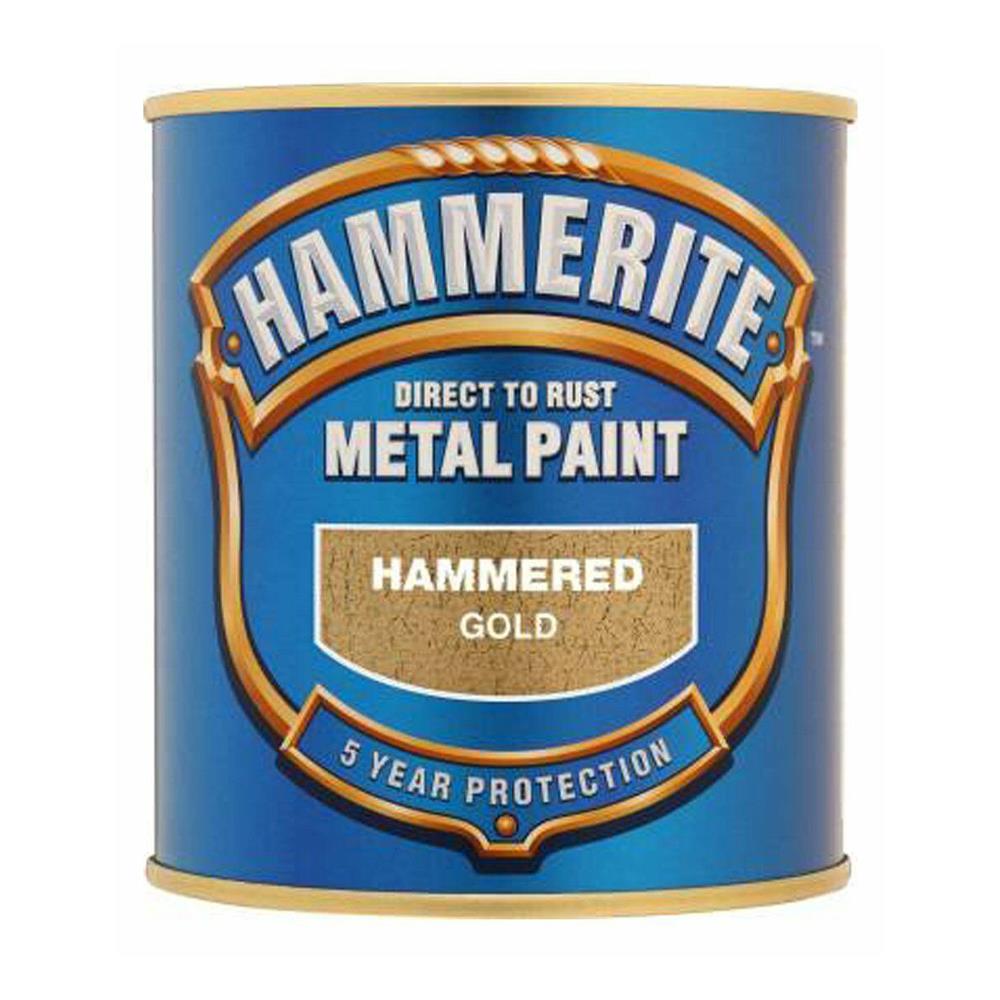 Hammerite Hammered Gold Paint 250ml Tin Paint