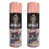 2X Paint Factory Rose Gold Metallic Spray Paint 400ml Spray Paint