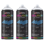 3X Brilliant Sapphire RAL 5007 Gloss Spray Paint 400ml