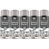 5X 151 Metallic Silver Spray Paint 400ml
