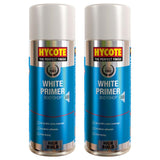 2X Hycote Bodyshop White Primer Spray 400ml Spray Paint
