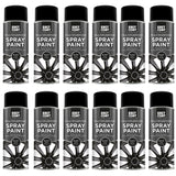 12X 151 Black Matt Spray Paint 400ml
