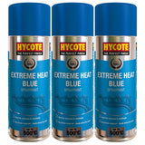 3X Hycote Extreme Heat Blue Spray Paint 400ml Spray Paint