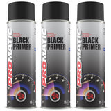 3X Promatic Black Primer Spray 500ml Spray Paint