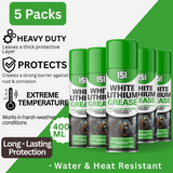 5X 151 White Lithium Grease Long Lasting Protection 400ml