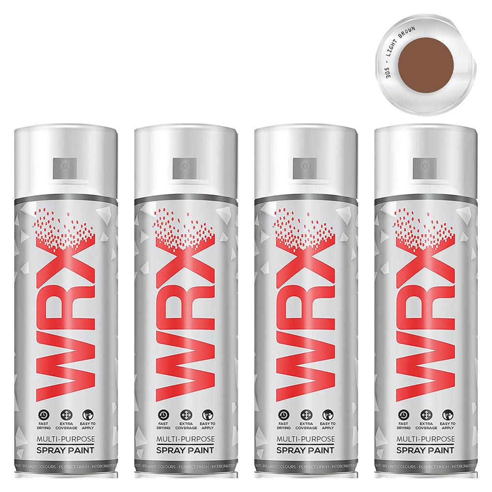 4X WRX Light Brown Spray Paint 400ml Spray Paint