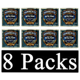 8X Hammerite Hammered Blue Paint 250ml Tin Paint