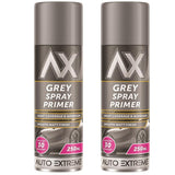 2X Auto Extreme Grey Primer Spray Paint 250ml