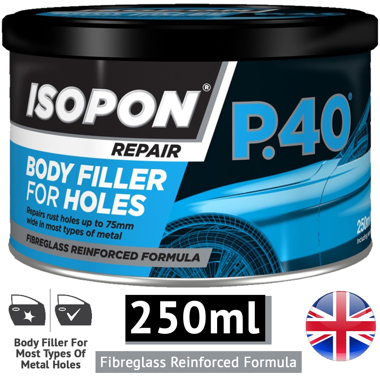 Isopon P40 Body Filler 250ml Body Filler