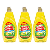 3X Elbow Grease Washing Up Liquid, Lemon Fresh 600ml Power Degreaser