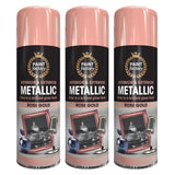 3X Paint Factory Rose Gold Metallic Spray Paint 400ml Spray Paint
