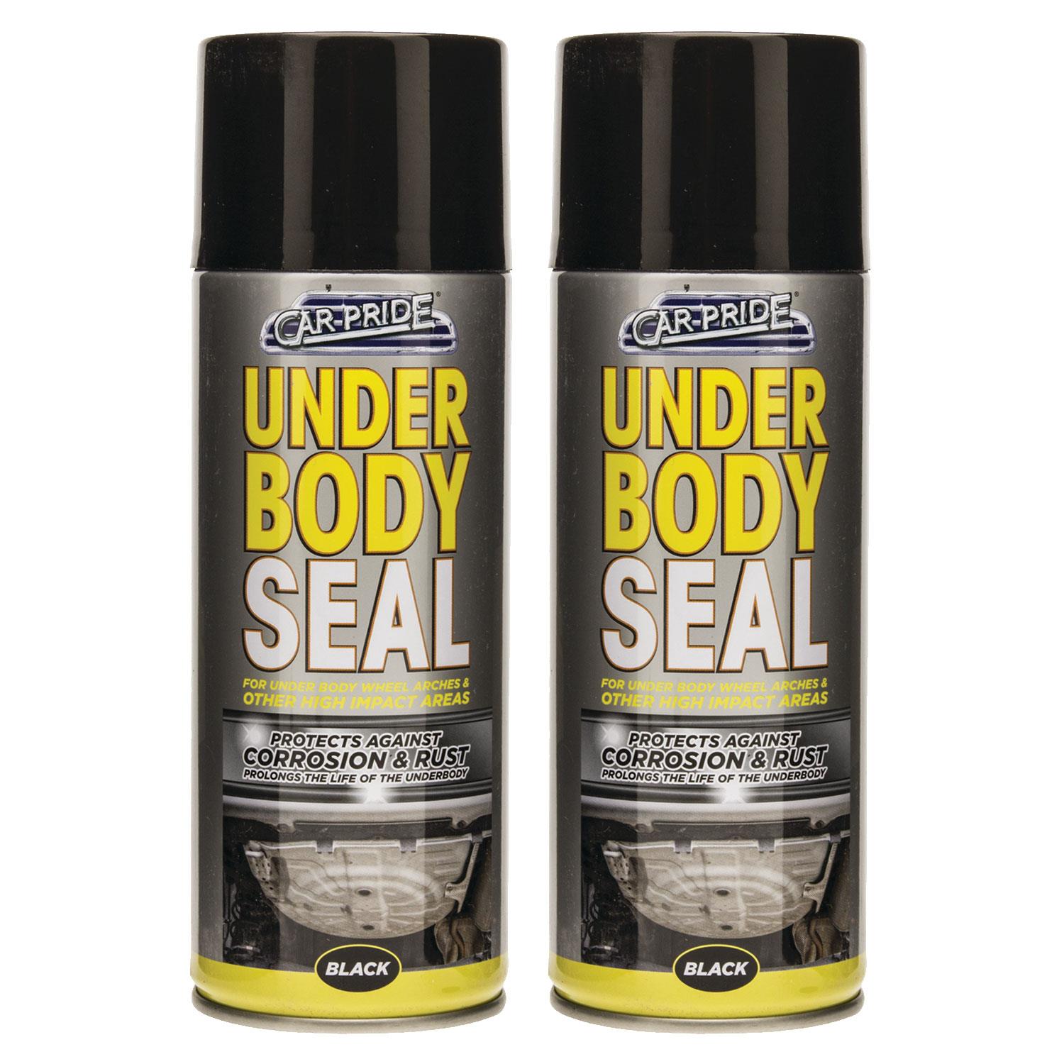 2X Underbody Seal Black Spray 400ml Spray Paint