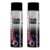 2X Promatic Yellow Primer Spray 500ml Spray Paint
