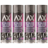 4X - Hi-Gloss Tyre Shine Spray 500ml Spray Paint