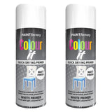 2X Paint Factory White Primer Spray Paint 400ml Spray Paint
