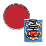 2X Hammerite Smooth Red Paint 750ml