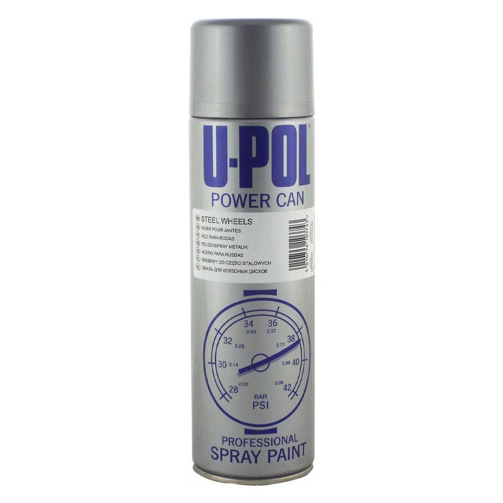 Upol Power Can Steel Wheels Spray Paint 500ml Spray Paint