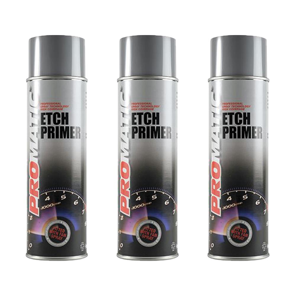 3X Promatic Etch Primer 500ml Spray Paint