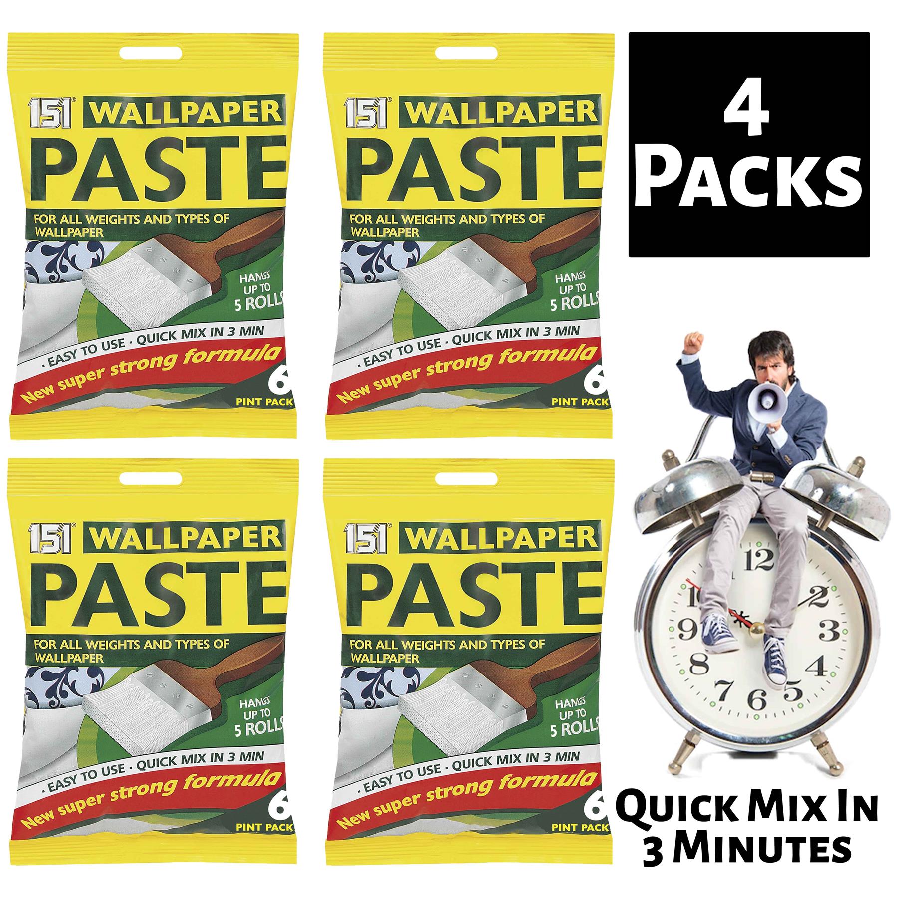 4X Wallpaper Paste 5 Roll Wallpaper Paste