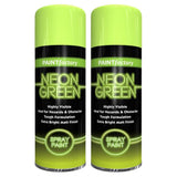 2X Paint Factory Neon Green Spray Paint 400ml Spray Paint