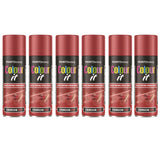 6X Paint Factory Crimson Red Gloss Spray Paint 250ml