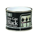 Iron Gate Black Gloss Paint Tin 180ml Tin Paint