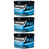 3X Isopon P40 Body Filler 250ml