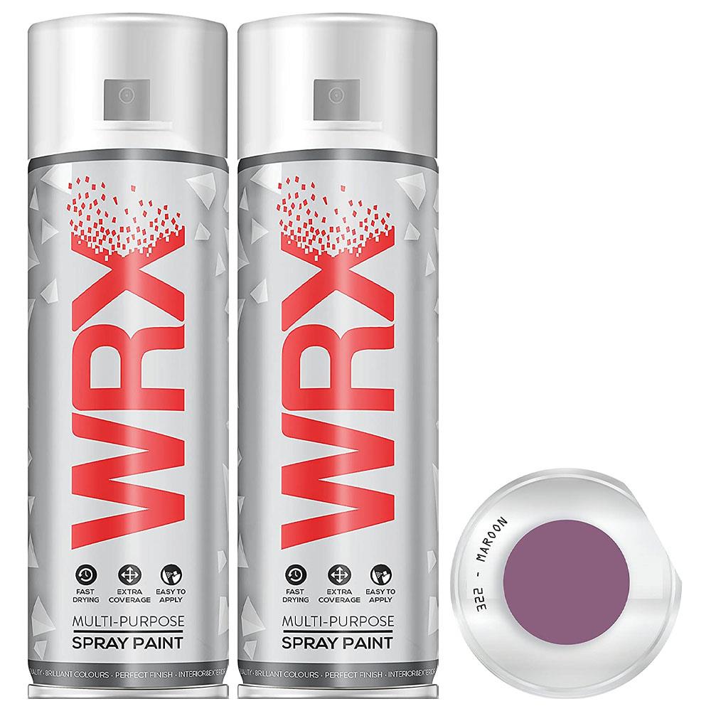 2X WRX Flat Maroon Spray Paint 400ml Spray Paint