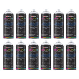 12X Stormy Blue RAL 5008 Satin Spray Paint 400ml
