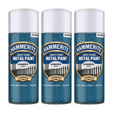 3X Hammerite Hammered Silver Spray Paint 400ml Spray Paint